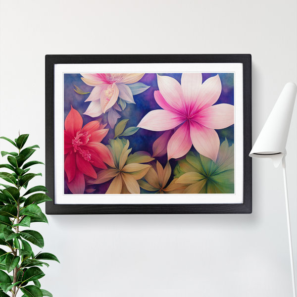 Marlow Home Co. Elegant Watercolour Flowers Single Picture Frame